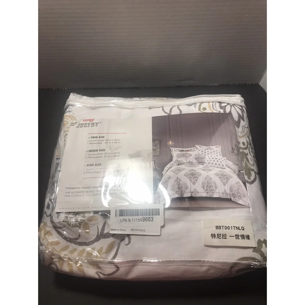 Jucfhy Duvet Cover QueenHotel Collections Super Soft Egyptian Cotton 3 Piece